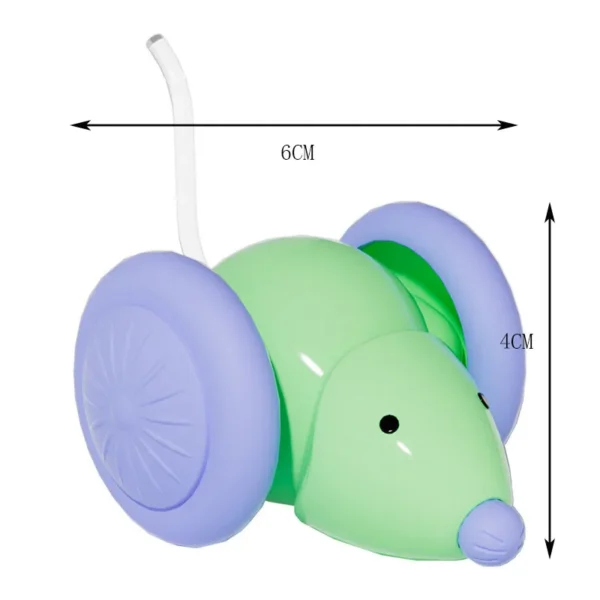 Hot Electric Mouse Car Interactive Cat Toy Rechargeable Automatic Kitten Toy Intelligent Obstacle Avoidance Cat Toy - Image 6