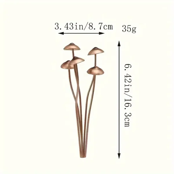 Creative Mini Metal Cute Mushroom Decoration Outdoor Garden Courtyard Decoration Atmosphere Potted Flowers Decoration - Image 3