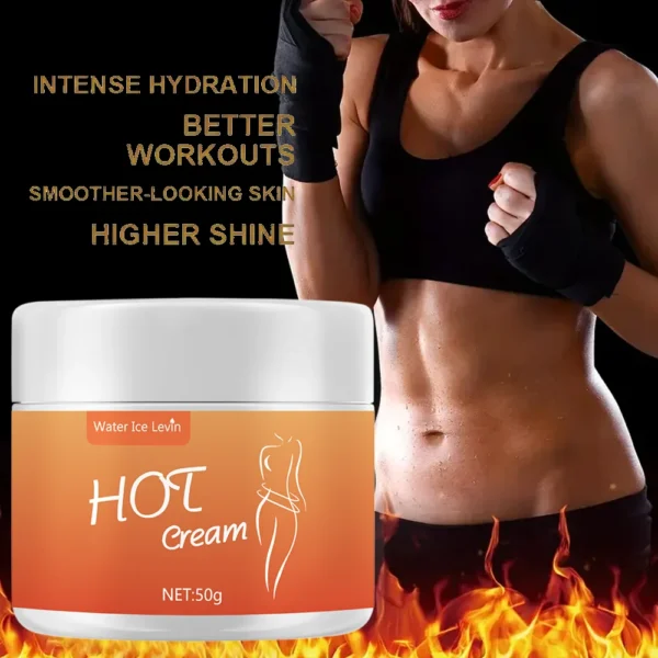 New Heat massage cream, body massage cream, fitness massage cream, improve muscle training and fitness effect 50g - Image 3
