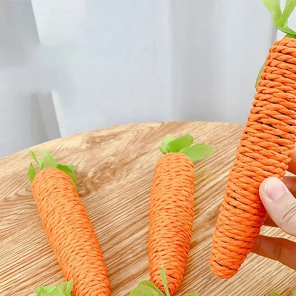 Cat Toys Sound Carrot Cuddle cat stick since fun fun cat teething stick anti-bite cat scratch board pet supplies - Image 2