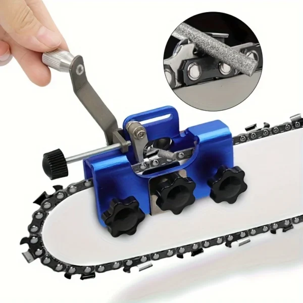Portable Chain Saw Sharpeners Chainsaw Chain Sharpening Kit Woodworking with Grinding Stones Electric Chainsaw Grinder Tool - Image 5