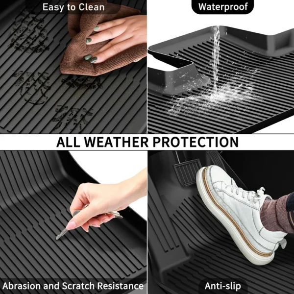 TESMAYX Floor Mats for Tesla Model Y Juniper Launch Model 3 Highland Cargo Liner Trunk Mat All Weather TPE 2024 2025 Accessories - Image 6