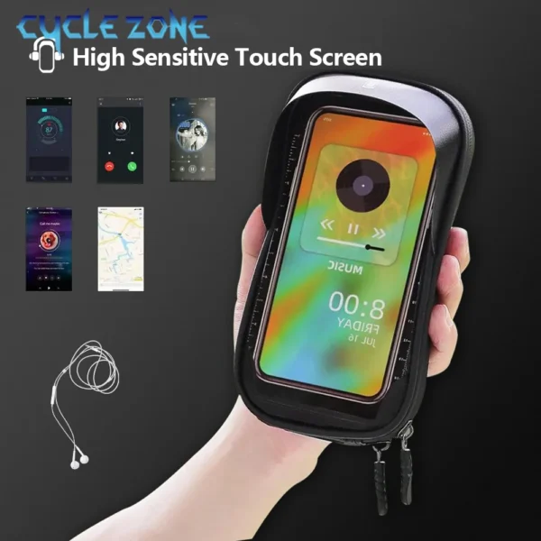 Bicycle Phone Bag Bike Top Front Tube Frame Bags Cycling Front Bag Touch Screen Road MTB Mountain Bike Phone Bags Accessories - Image 3