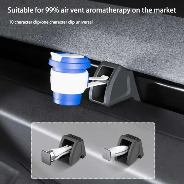 for Tesla Model Y Juniper 2025 Air Outlet Vent Aromatherapy Clip Freshener Model 3 2024 2025 Adapter Bracket Fragrance Converter - Image 3