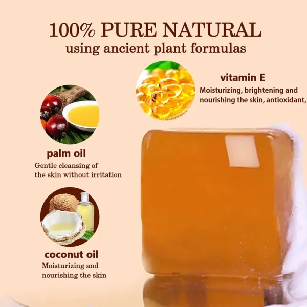 African Black Soap Acne Treatment Deep Cleaning Exfoliate Facial Moisturizing Skin Smoothing Face Soap for Skin Care - Image 5