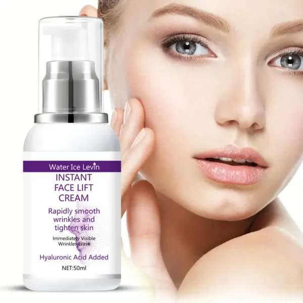 Instant face lift cream with hyaluronic acid for wrinkles. Firming solution. - Image 7