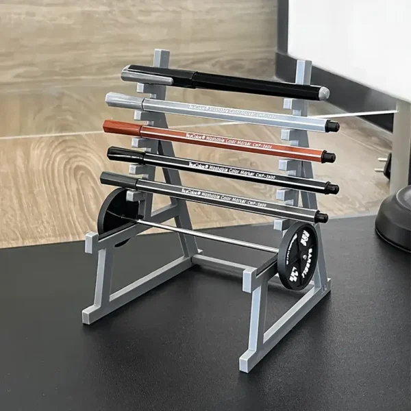 Creative Barbell Pen Holder Fitness Themed Fitness Pen Holder Perfect Gift for Fitness Enthusiasts Weightlifters - Image 3