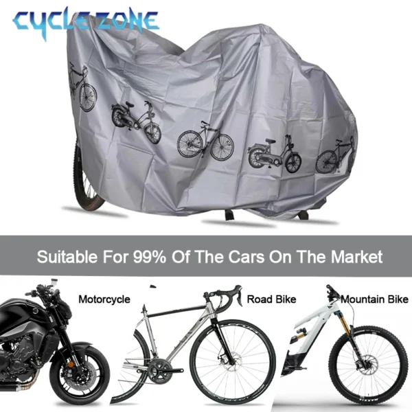 Bicycle Cover Motorcycle Rain Cover Waterproof Dustproof Anti-UV Outdoor Protection MTB Bike Cover All Seasons Bike Accessories - Image 6