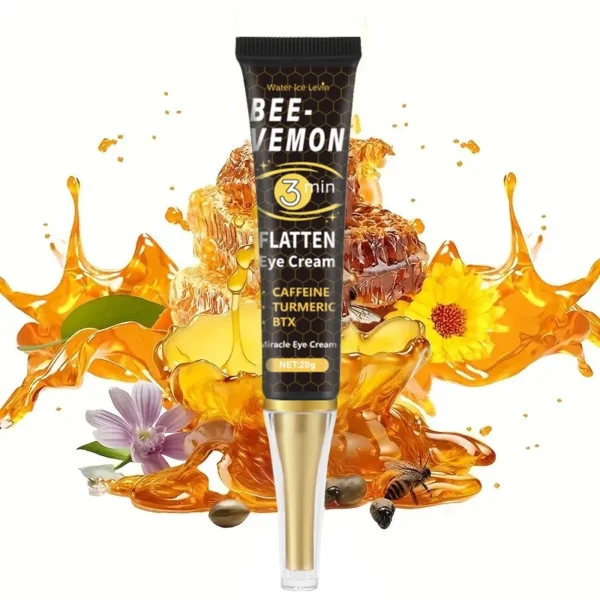 Bee Venom Eye Cream, 20 Grams, Suitable for All Skin Types, Hypoallergenic, Firming and Anti-Wrinkle Improvement, Moisturizing, Anti-Aging and Smoothing - Image 2