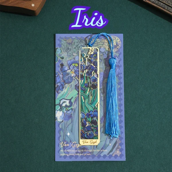 Hollow Metal Bookmark, Sunflower/Iris/Rose Design, Elegant Gift for Book Lovers, Readers & Writers - Image 7