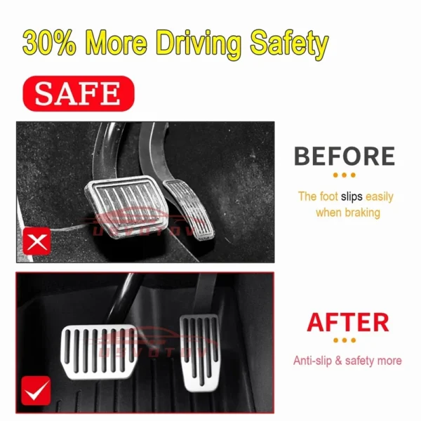 Tesmayx Foot Pedal Pads Cover For Tesla Model 3 Y Juniper Upgrade 2025 2026 Non-slip Accelerator Brake Rest Vehicle Accessories - Image 3