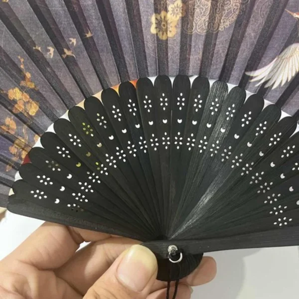 1pc Folding Bamboo Fan Ancient Style Fan Chinese Style Small Fan Dress Decoration Student Gift Fan - Image 6