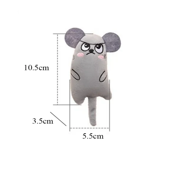 Cartoon cat and dog shaped toys, bite-resistant puppy plush dolls cat self-entertainment teeth grinding and cleaning interactiv - Image 6