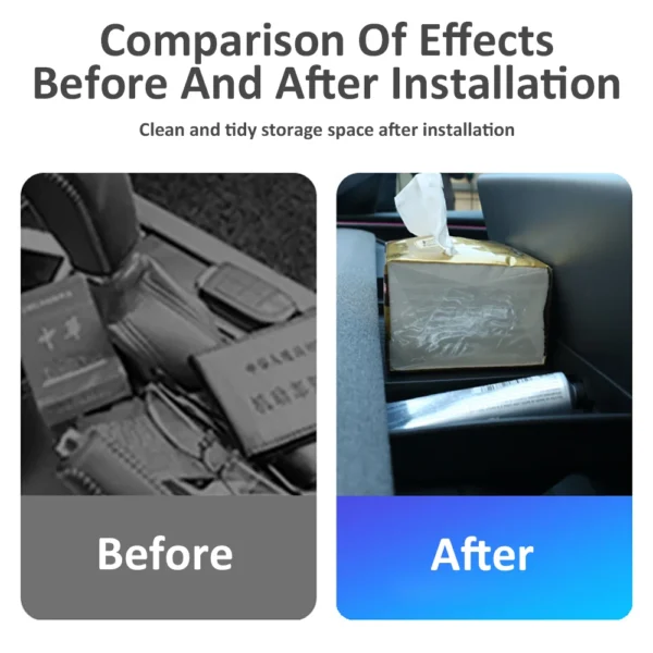 For Tesla New Model Y Juniper 2025 Launch Model 3 Highland 2024 Rear Screen Storage box Dashboard Tissue Box Tray ECT Panel - Image 6