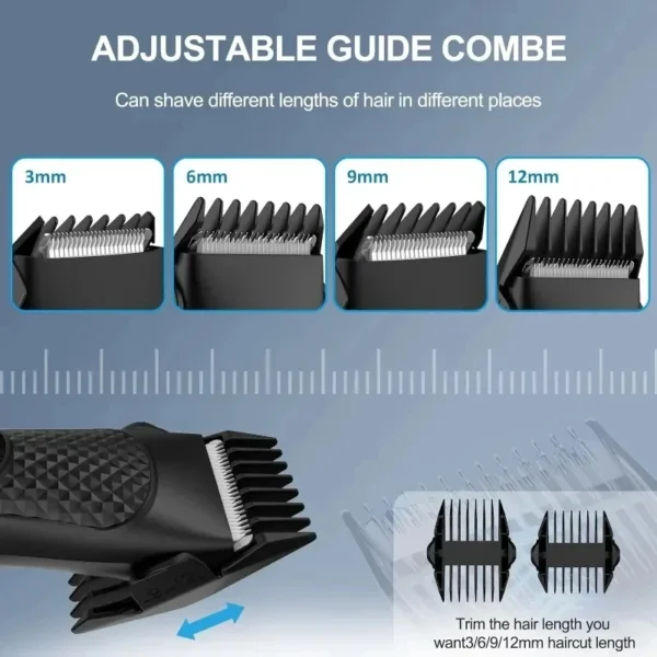 Men's Electric Groin Hair Trimmer Pubic Hair Removal Intimate Areas Body Grooming Clipper Epilator Rechargeable Shaver Razor - Image 5