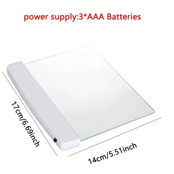 1pc LED Flat Panel Night Vision Reading Light, Eye Protection Reading Light Student Night Reading Light - Image 6