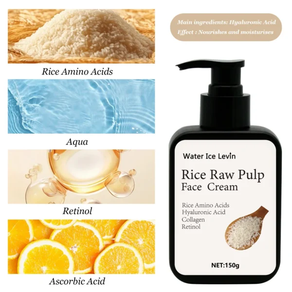 Rice Pulp Anti-freckle Cream Remove dark spots Anti-freckle Cream Collagen Lighten Pigmentation Melasma Brightening Skin Care - Image 2