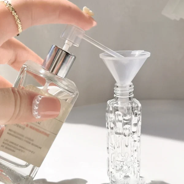 1pc-10ml glass perfume spray bottle Aluminum spray head perfume dispenser bottle press empty bottle - Image 2