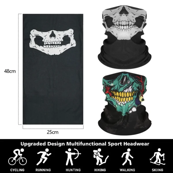 Summer Bicycle Face Mask Bandana Breathable Cycling Hunting Face Mask Running Hiking Skiing Sports Multi-purpose Scarf Men Women - Image 2