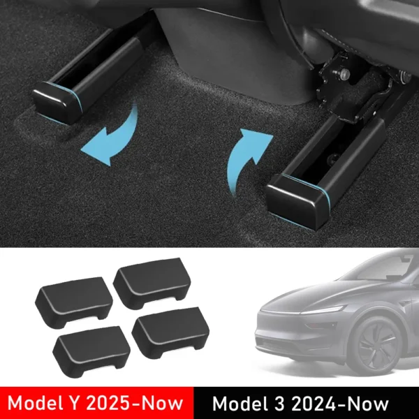 kf-Sff6582c121134c908d3b40ab1d5e32f1J Front Rear Seat Slide Rail Plug Compatible with Tesla Model 3 Y Juniper 2025 Underseat Protector Cover Pad Car Trim Accessories - Image 1