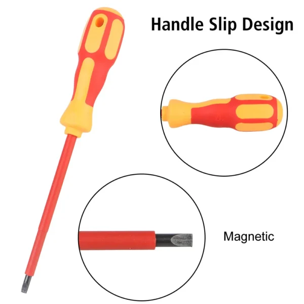 Magnetic Screwdriver Screwdriver Set Insulated Phillips Slotted Bits Electrician For Electrician Hand Tools Multifunctional - Image 6