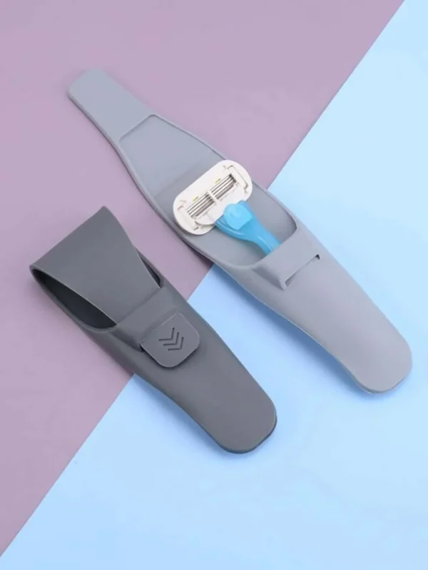 1PC-Silicone Razor Portable Holder Box Manual Shaver Protector Cover Portable Waterproof Shaving Accessories Razor Storage Box C - Image 7
