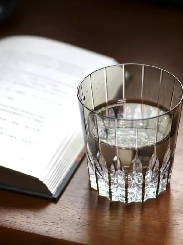 AURA'S Edo Kiriko hand-carved high-end crystal cup starburst rock cup whiskey cup gift box - Image 2