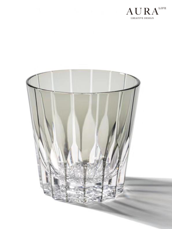 AURA'S Edo Kiriko hand-carved high-end crystal cup starburst rock cup whiskey cup gift box - Image 4