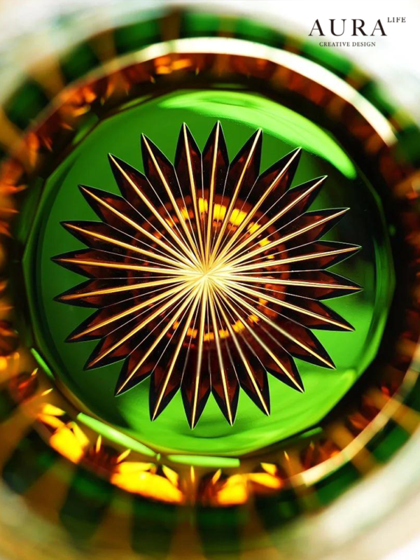 AURA'S Mount Fuji Edo Kiriko hand-carved glass wine glass, high-end whiskey wine glass gift box - Image 5