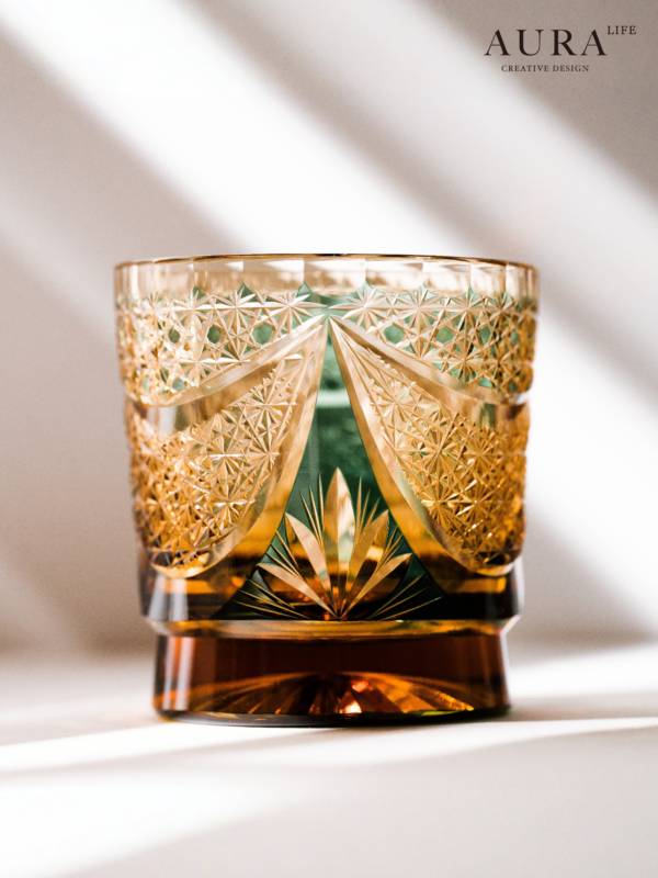 AURA'S Master Collection Edo Kiriko Brilliant Galaxy Crystal Glass Whiskey Cup Gift Cup - Image 2