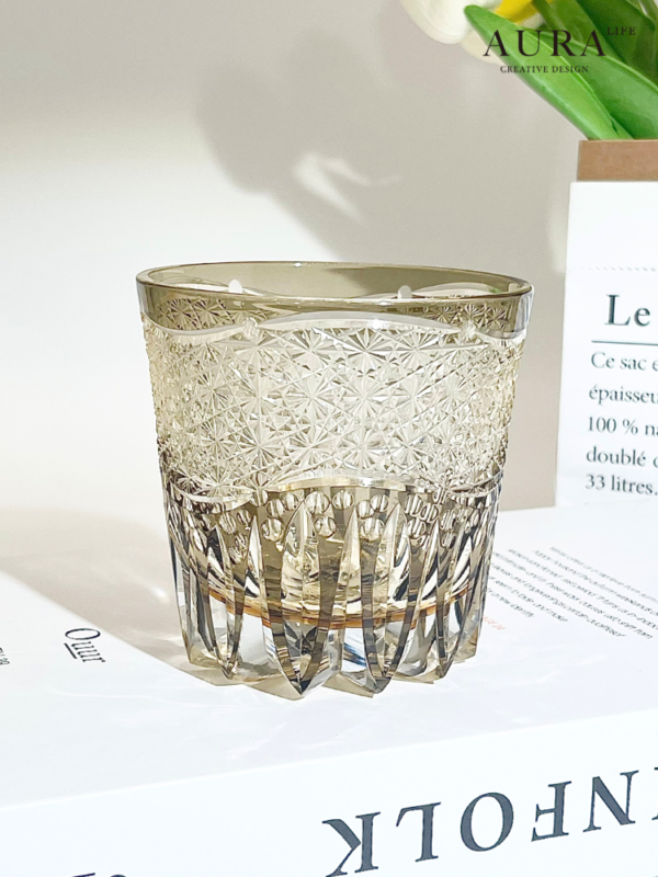 imgextra-i3-3022393754-O1CN01z5HAu91dbNrdd65J1_3022393754 AURA'S Edo Kiriko Guanghua crystal glass handmade high-end whiskey glass and wine glass gift box - Image 1