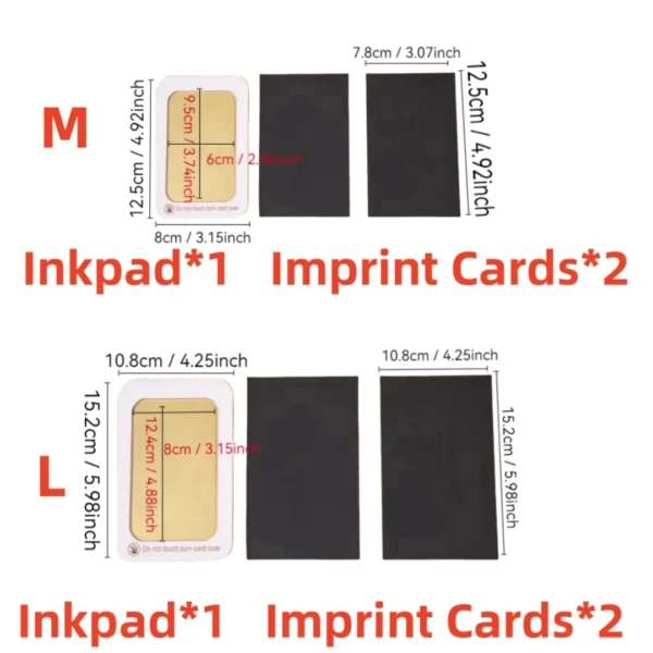 Baby Handprint and Footprint Kit Safe Non-Toxic Ink Pads Clean Inkless Touch Pet Paw Print Ink Kits with - Image 5