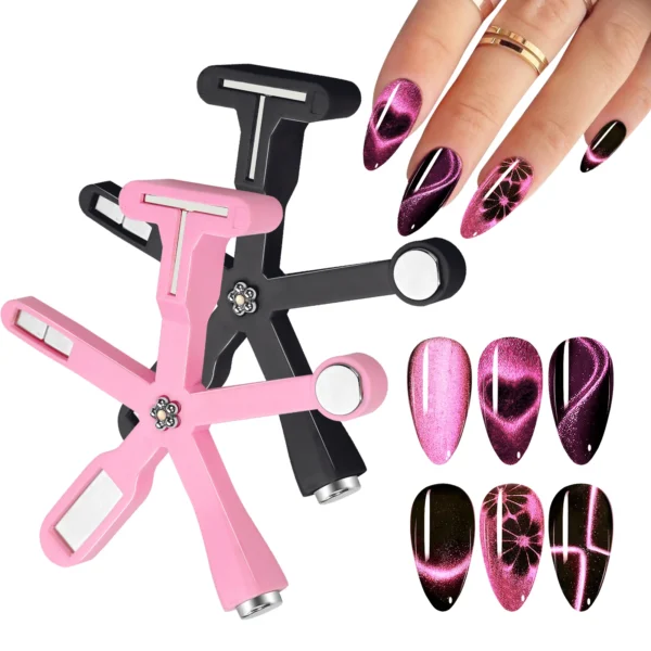 6 in 1 multifunctional five-pointed star cat eye nail art magnetic stick suitable for UV/LED gel nail art design special tools - Image 7
