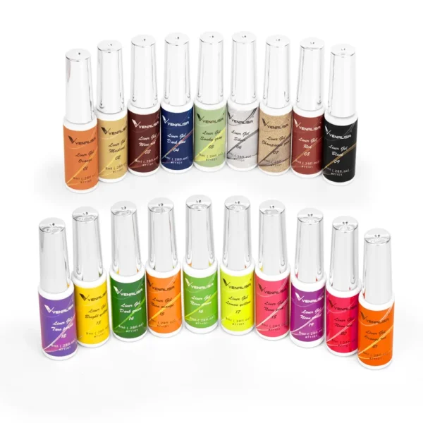 Venalisa Liner Gel 8ml French Nail Gel Polish UV LED Painting Gel Nail Art Design Gorgeous Glitter Color DIY Drawing Polish - Image 4