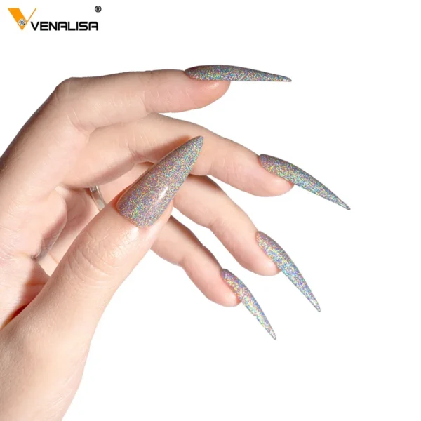 Venalisa New Arrival Super Laser Gel Nail Polish Glitter Effect Sparkling Semi Permanent VIP3 Colors Beauty UV Nail Gel Lacquer - Image 6