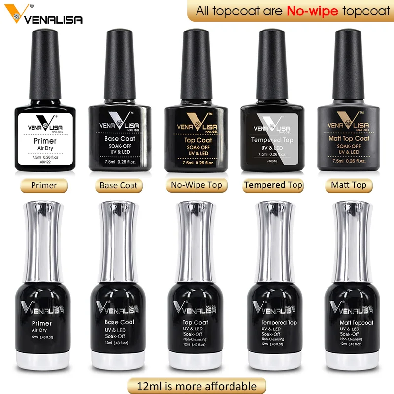 kf-H50d3f5c14010448b9cad32f697270e38N Nail art supply Venalisa fashion UV gel polish 7.5ml soak off polish nail varnish lacquer painting design polish gel combination - Image 1