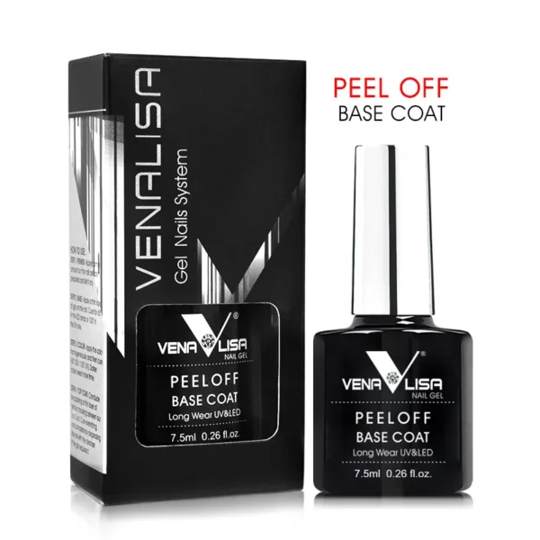 Venalisa Long Wear Top Coat Tempered Top Coat Peel Off Base Coat Color Nail Gel Polish Beautiful Semi Permanent Nail Gel Enamel - Image 2