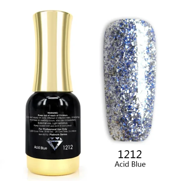 Venalisa Super Color Gel Varnish 12ml Diamond Shining Glitter Sequin Starry Platinum Nail Enamel Long Lasting Time Gel Polish - Image 2