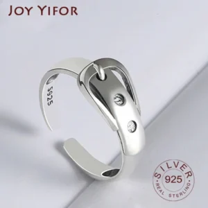 Wave Ring Real 925 Sterling Silver belt Fine Jewelry For Charm Women Birthday party Accessories Gift