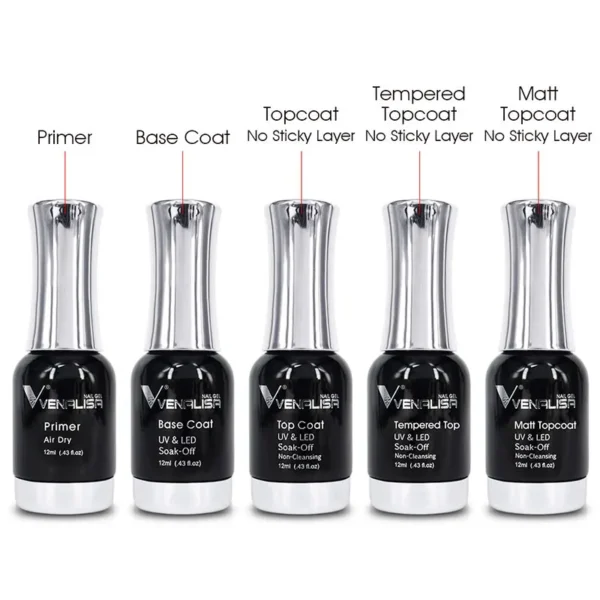 Venalisa 12ml TPO FREE Diamond Top Coat Supply Nail Art Enamel Gel Nail Polish Shining Glitter Sequin Starry Platinum Paint Gel - Image 5