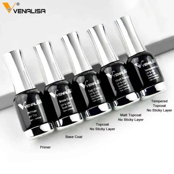 12ml Venalisa Nail Gel Polish TPO FREE Semi Permanent Pastel Varnish Full Coverage Soak Off UV LED Nail Lacquer Glitter Gel - Image 2