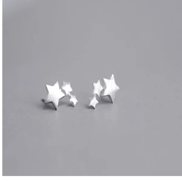 925 sterling silver Star Stud Earrings for Women Elegant Wedding Jewelry pendientes mujer moda 2018 Brincos eh907 - Image 5