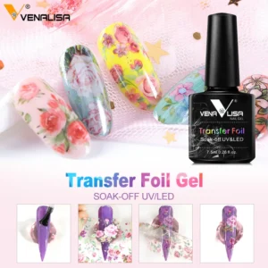 New Transfer Foil Gel Nail Art Design Manicure Venalisa 7.5ml Soak Off Enamel Gel Polish UV Gel Nail Polish Lacquer Varnish