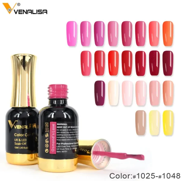 kf-Hbb9c53bca019470da3afeb0f2128ac87i #60751 Venalisa Long Latest Soak Off Starry Gel UV LED Glitter Lacquer Polish Manicure 111 Color Super Shining Gel Nail Polishes - Image 1