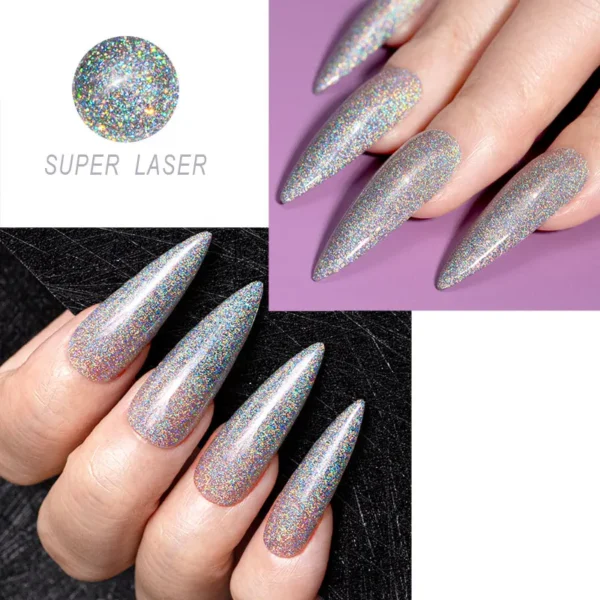 Venalisa New Arrival Super Laser Gel Nail Polish Glitter Effect Sparkling Semi Permanent VIP3 Colors Beauty UV Nail Gel Lacquer - Image 4