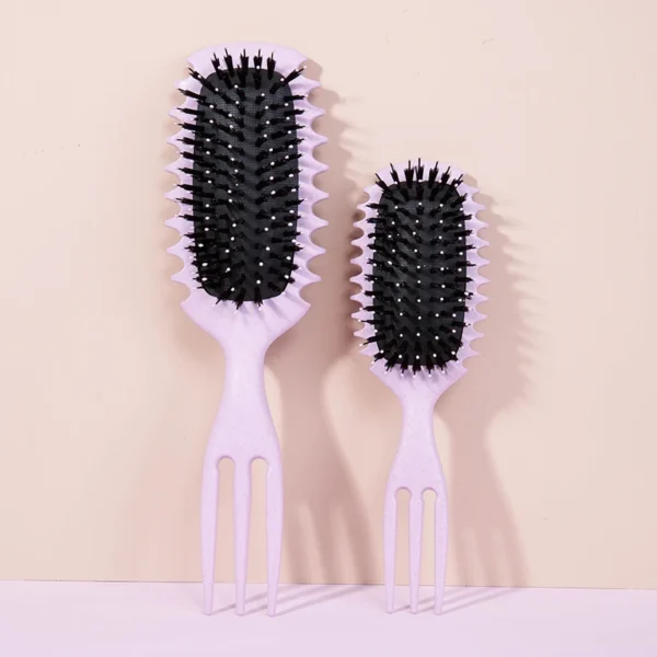 1PC Candy bursh Curly Hair Styling Brush: Defined Curls on Wet Hair- Nylon Bristles Detangling Volumizing Comb for All Hair Type - Image 3
