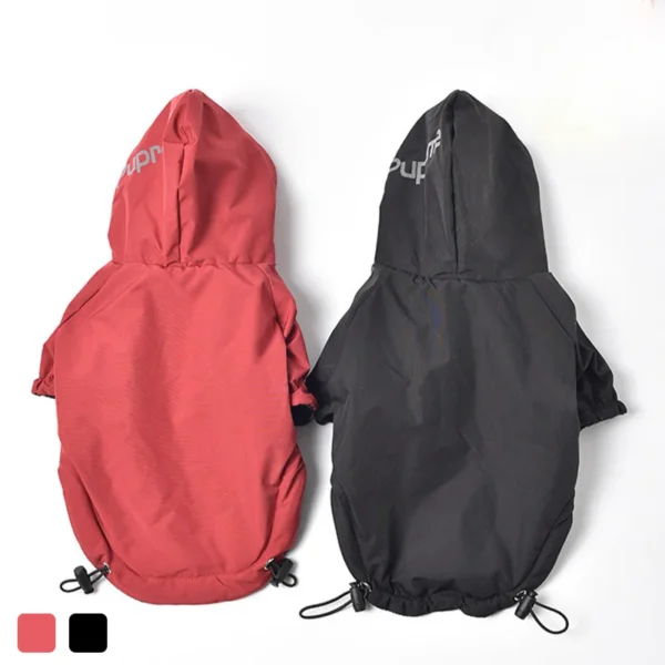 Autumn Winter Pet Dog Waterproof Warm Coat Cotton Hooded Jacket The Dog Face Small Dogs Cat Reflective Pet Clothes Winter Coat - Image 2