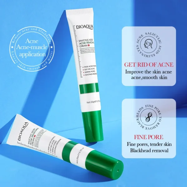 BIOAQUA Salicylic Acid Face Cream Acne Creams Mark Repair Firming Moisturizing Blackhead Remover skincare Facial Cream - Image 3