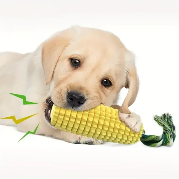Dog Chew Toys for Aggressive Chewers, Tough Durable Squeaky Interactive Dog Toys, Puppy Teeth Chew Corn Stick Toy for Small Larg - Image 3