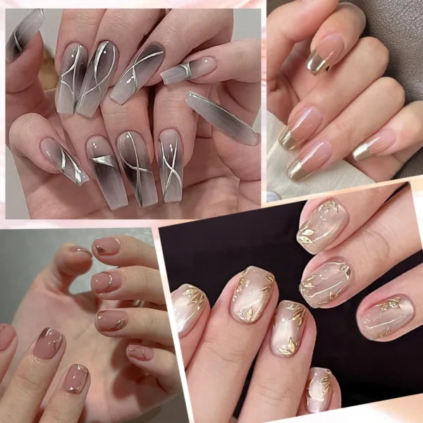 LILYCUTE Liner Gel French Nail Gel Polish UV LED Painting Gel Nail Art Design Gorgeous Glitter Color DIY Drawing Gel Varnishes - Image 5